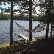 Relax in Hammock at Wolf Cabin