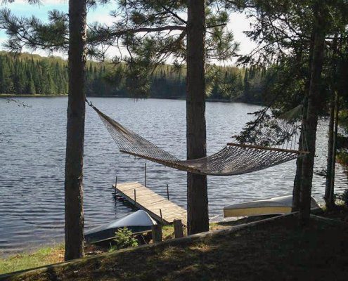 Relax in Hammock at Wolf Cabin